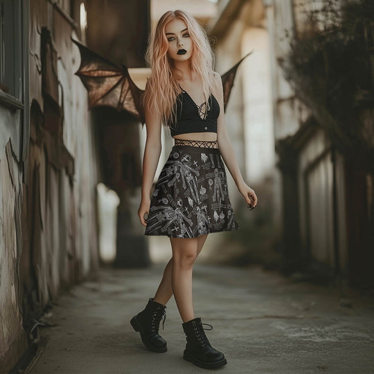 Vampire Study Skater Skirt