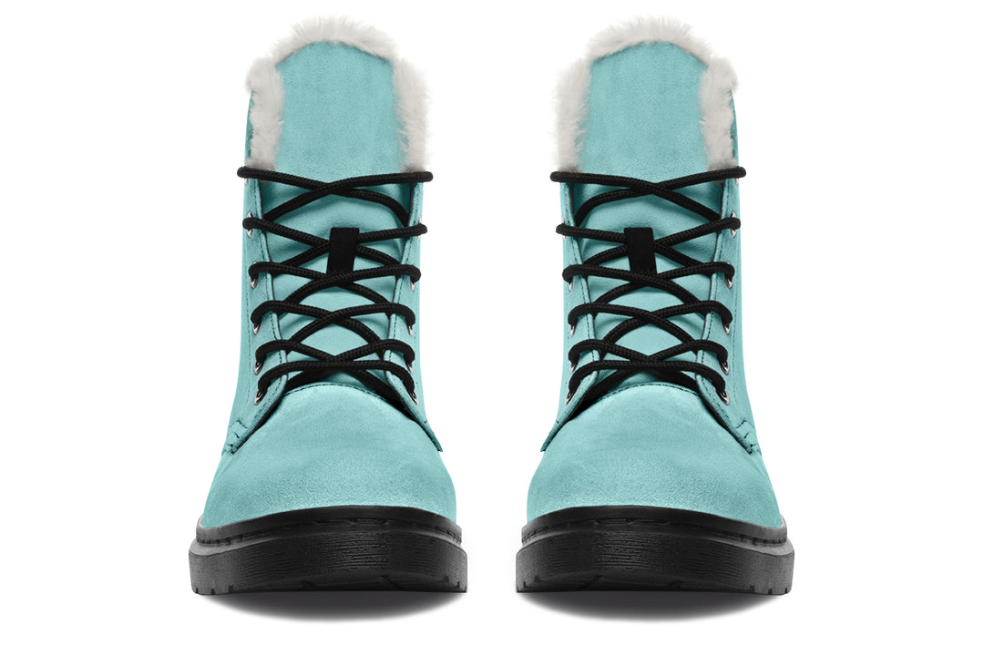 Aqua Mist Winter Boots - Witchy Style Boots Durable Nylon Toasty Lined Water Resistant Vibrant Print