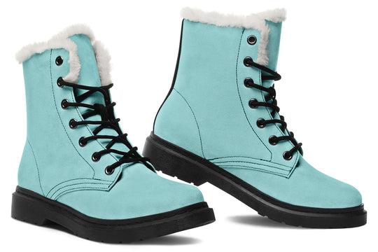 Aqua Mist Winter Boots - Witchy Style Boots Durable Nylon Toasty Lined Water Resistant Vibrant Print