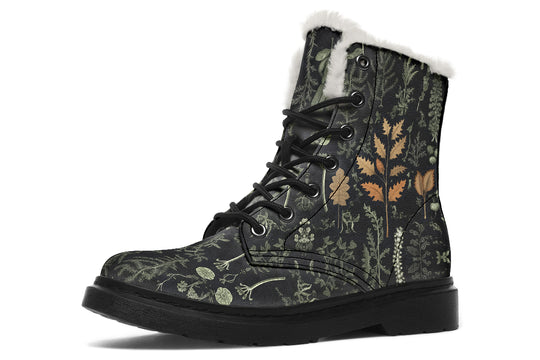 Autumn Memoir Winter Boots - Comfortable Winter Boots Durable Nylon Vibrant Print Warm Lined Weatherproof