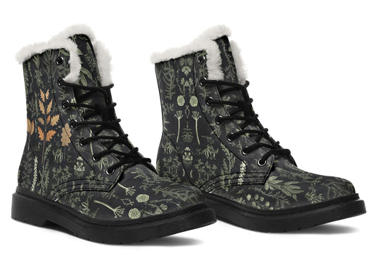 Autumn Memoir Winter Boots - Comfortable Winter Boots Durable Nylon Vibrant Print Warm Lined Weatherproof