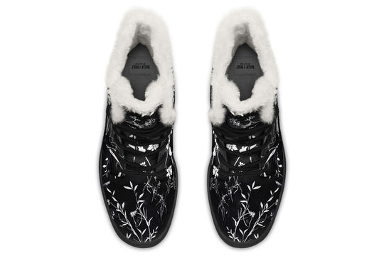 Black Delicate Winter Boots