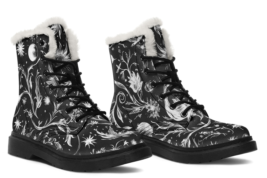 Black Lunaria Winter Boots