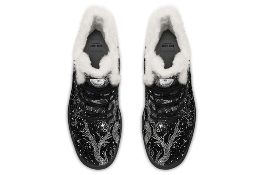 Black Waning Tree Winter Boots