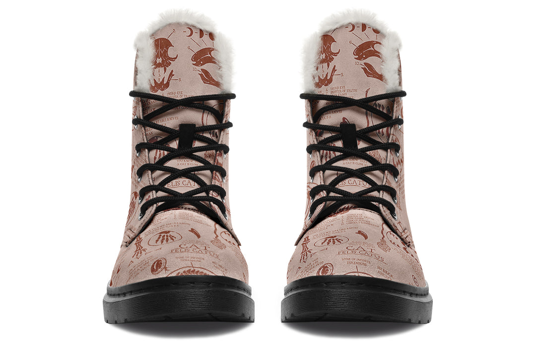 Blush Cat Study Winter Boots