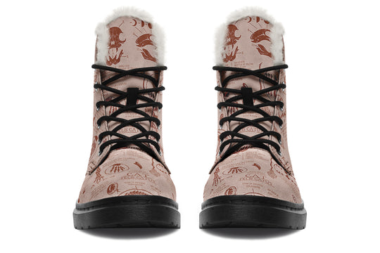 Blush Cat Study Winter Boots