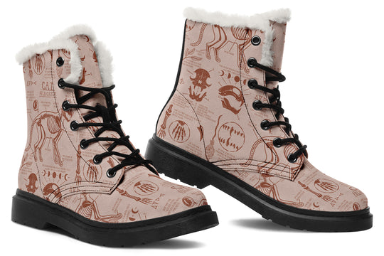 Blush Cat Study Winter Boots