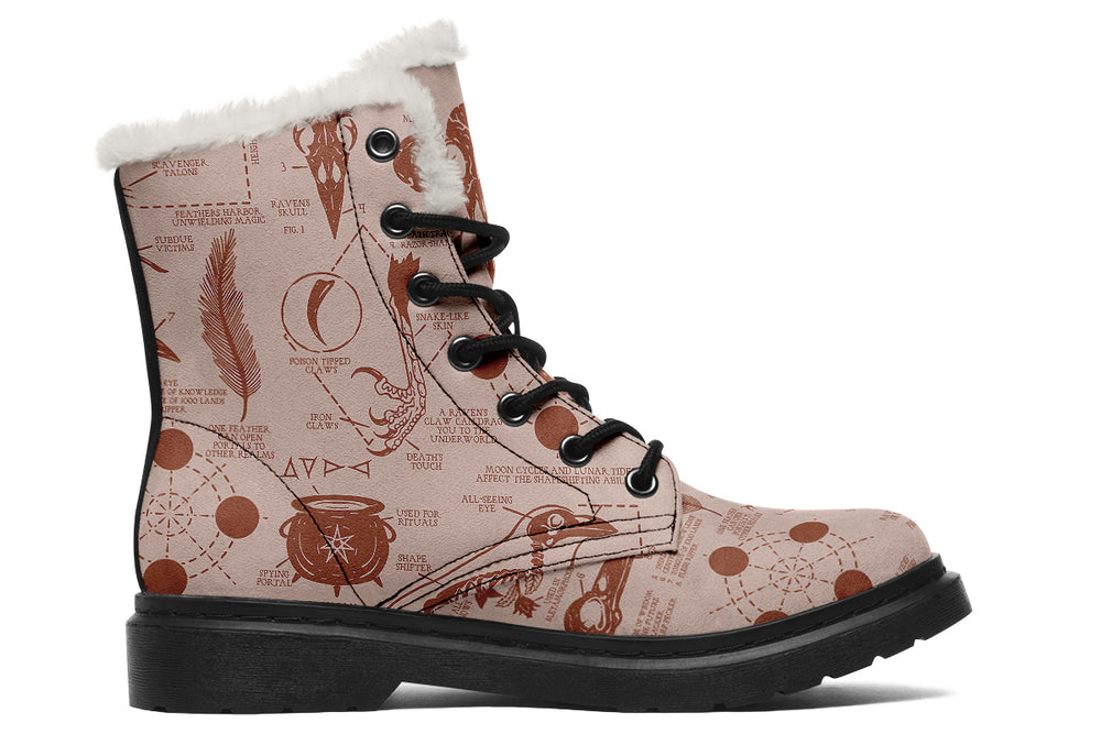 Blush Raven Study Winter Boots