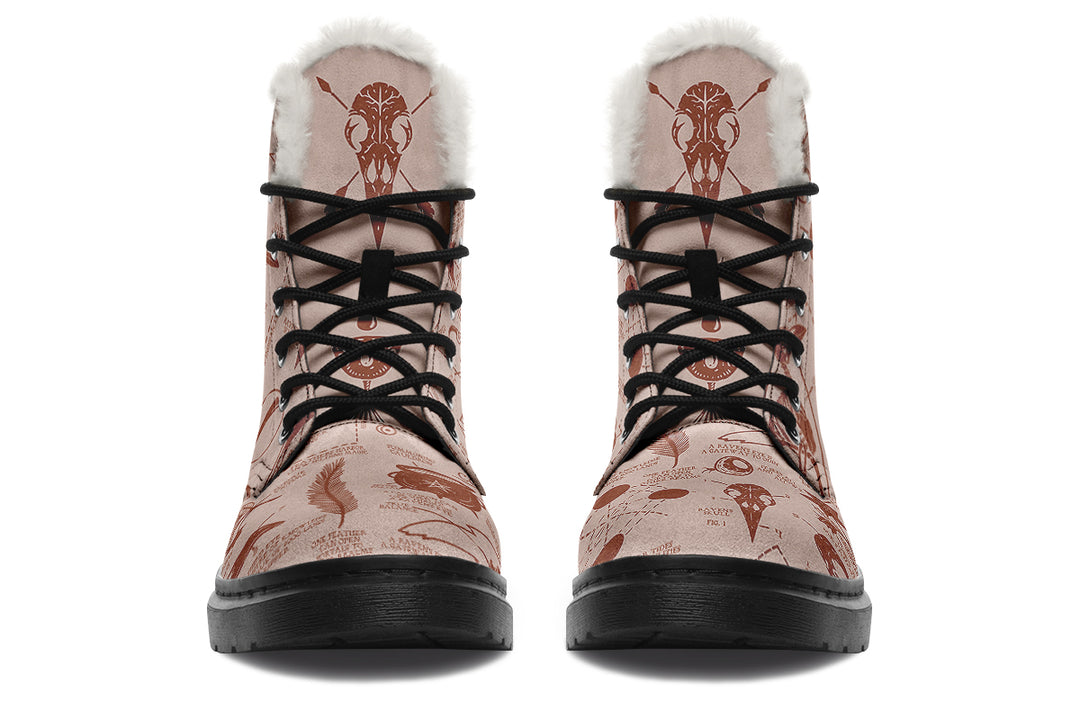 Blush Raven Study Winter Boots