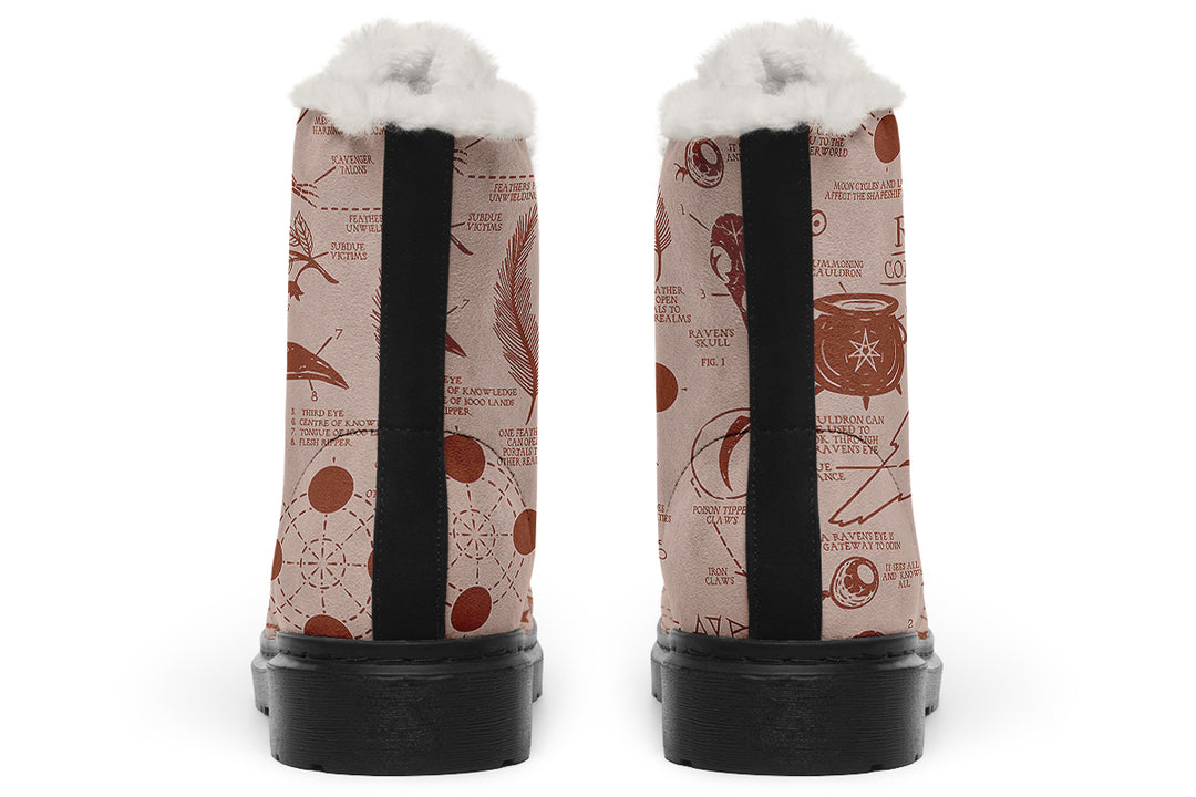 Blush Raven Study Winter Boots