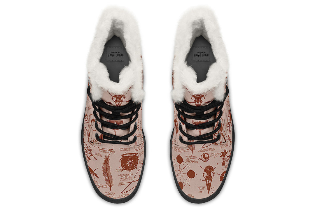 Blush Raven Study Winter Boots