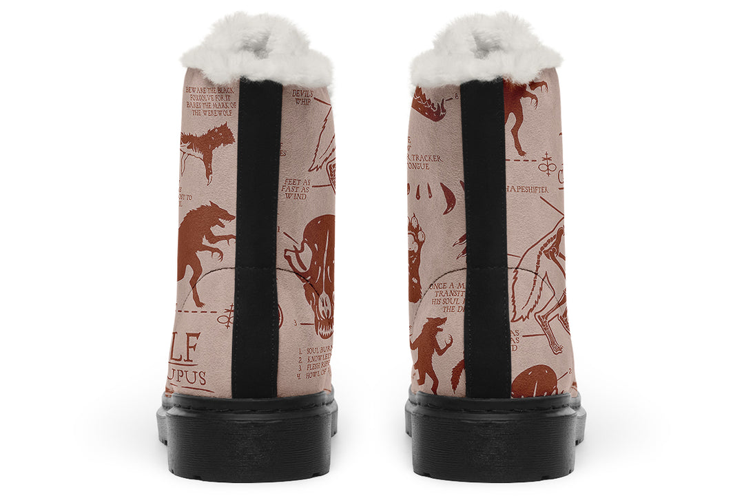 Blush Wolf Study Winter Boots
