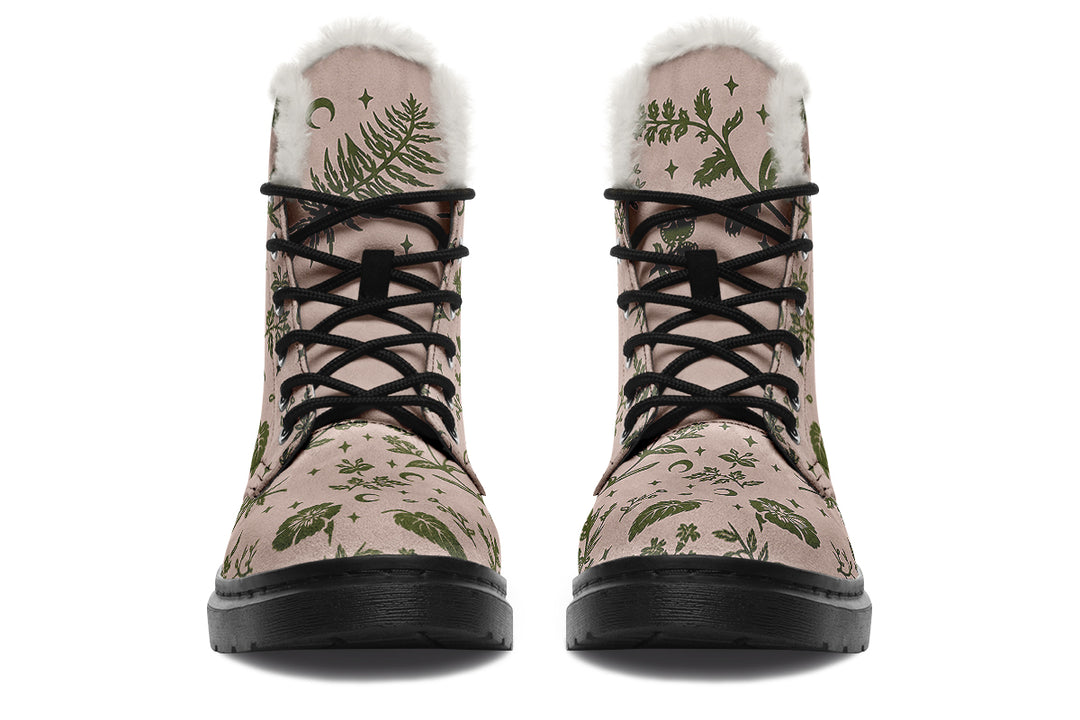 Budding Green Witch Winter Boots