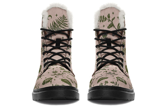 Budding Green Witch Winter Boots