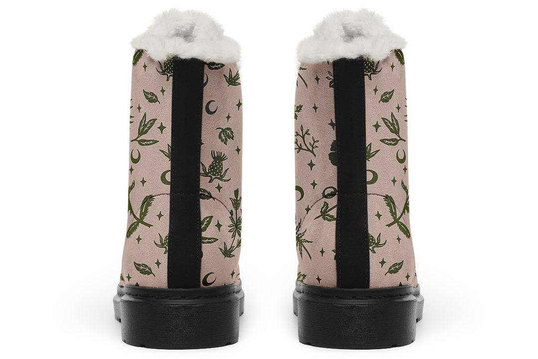 Budding Green Witch Winter Boots