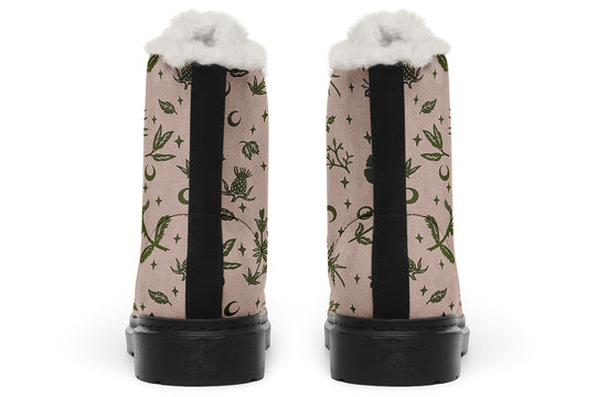 Budding Green Witch Winter Boots