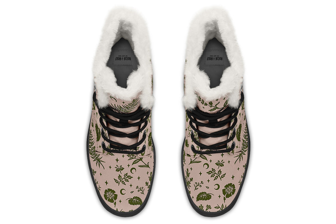 Budding Green Witch Winter Boots