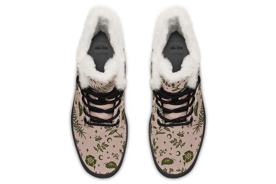 Budding Green Witch Winter Boots