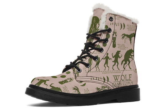Budding Wolf Study Winter Boots