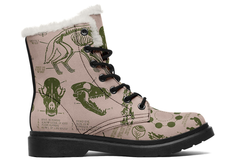 Budding Wolf Study Winter Boots