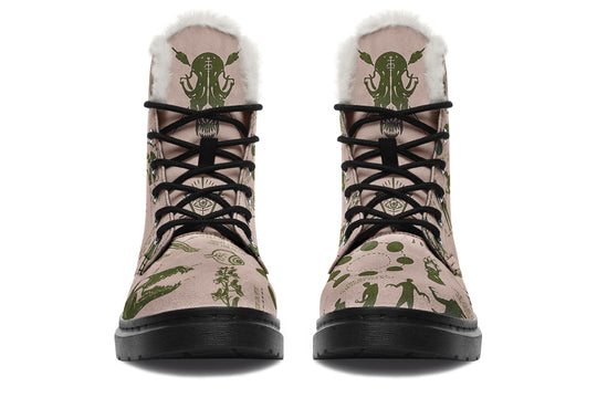 Budding Wolf Study Winter Boots