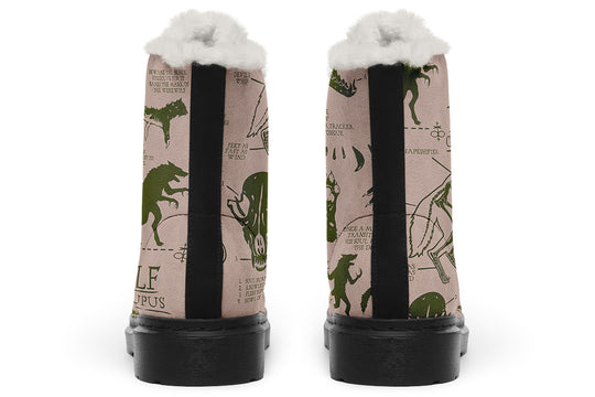 Budding Wolf Study Winter Boots