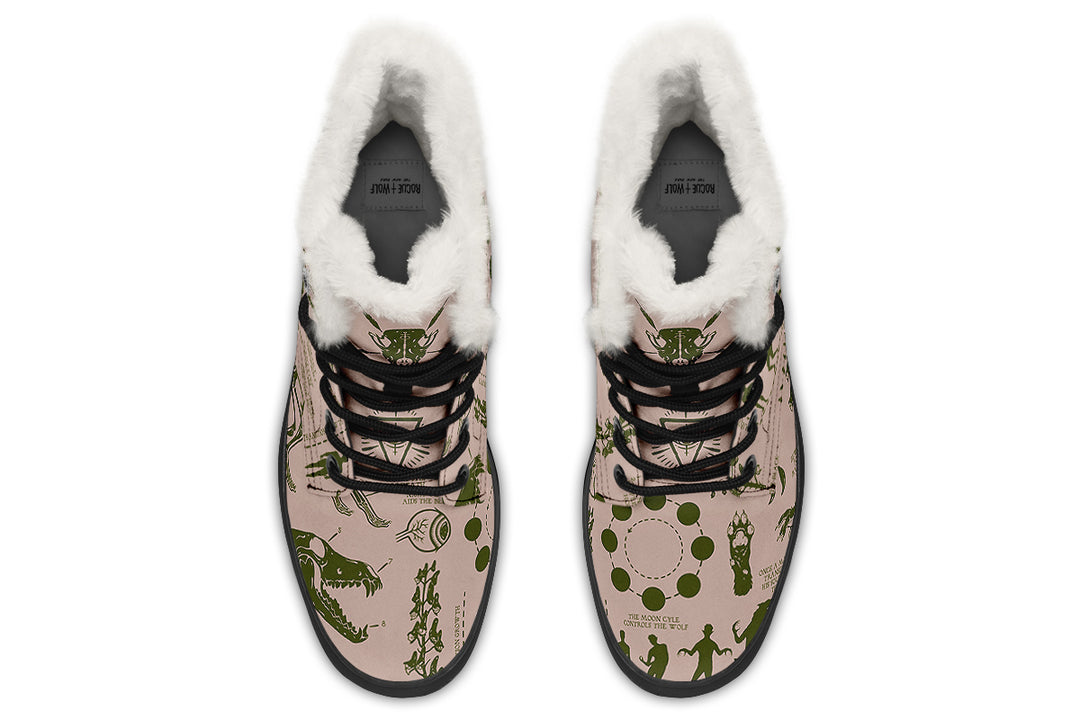 Budding Wolf Study Winter Boots