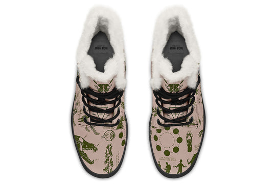 Budding Wolf Study Winter Boots