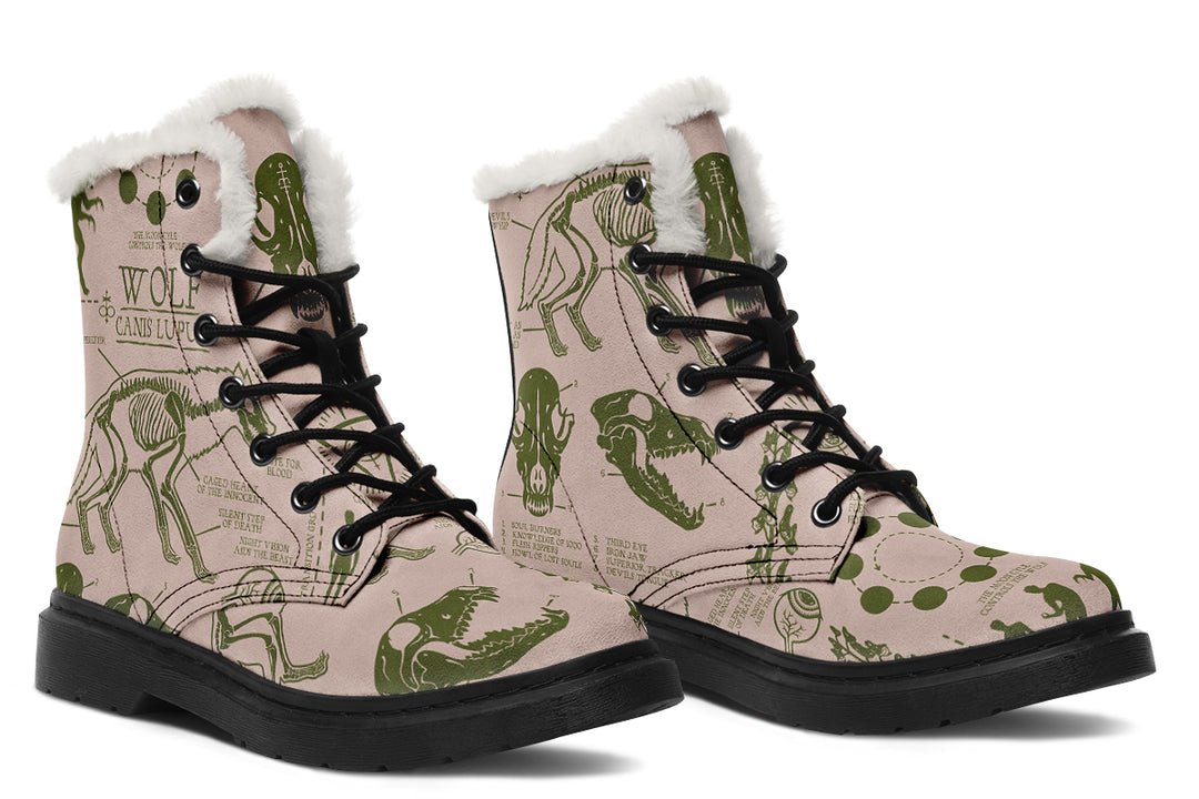 Budding Wolf Study Winter Boots