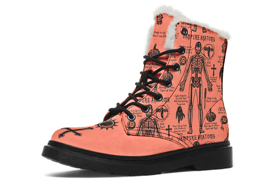 Coral Vampire Study Winter Boots