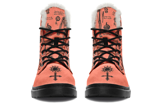 Coral Vampire Study Winter Boots