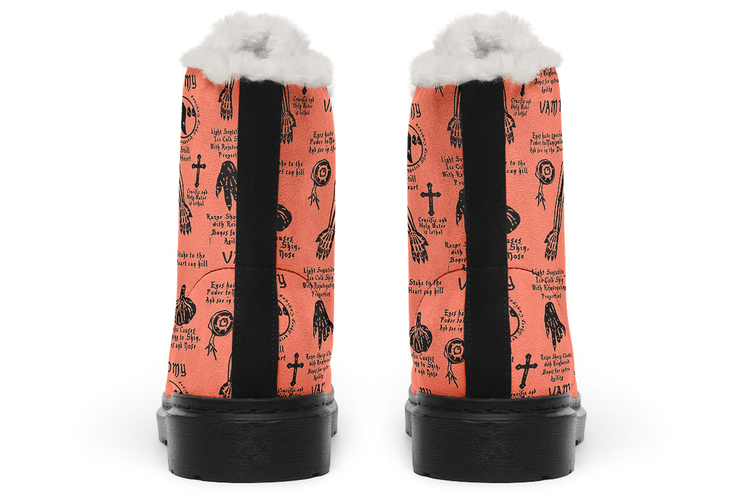 Coral Vampire Study Winter Boots