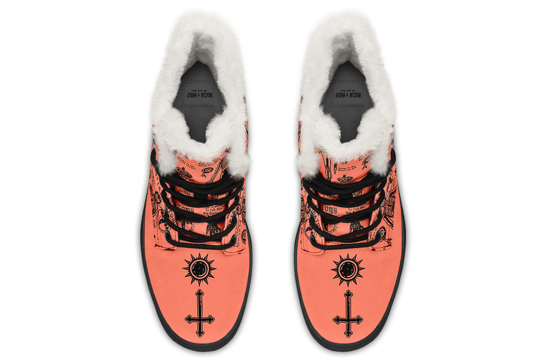 Coral Vampire Study Winter Boots