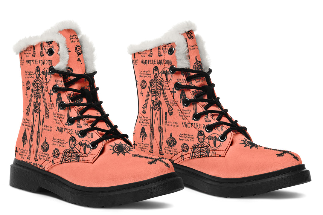 Coral Vampire Study Winter Boots