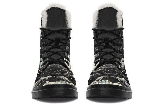 Dawn Star Winter Boots - High-Quality Nylon Footwear Water Resistant Vibrant Print Toasty Lined