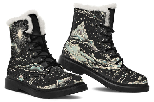 Dawn Star Winter Boots - High-Quality Nylon Footwear Water Resistant Vibrant Print Toasty Lined