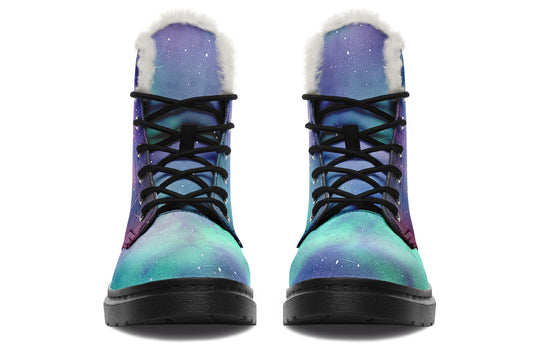 Dawn Winter Boots - Warm Lined Boots Durable Nylon Vibrant Print Water Resistant Lace-up Robust Weatherproof