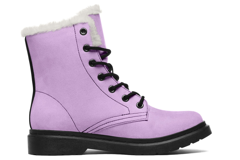 Digital Lavender Winter Boots - Comfortable Warm Lined Durable Nylon Weatherproof Stylish High-Quality