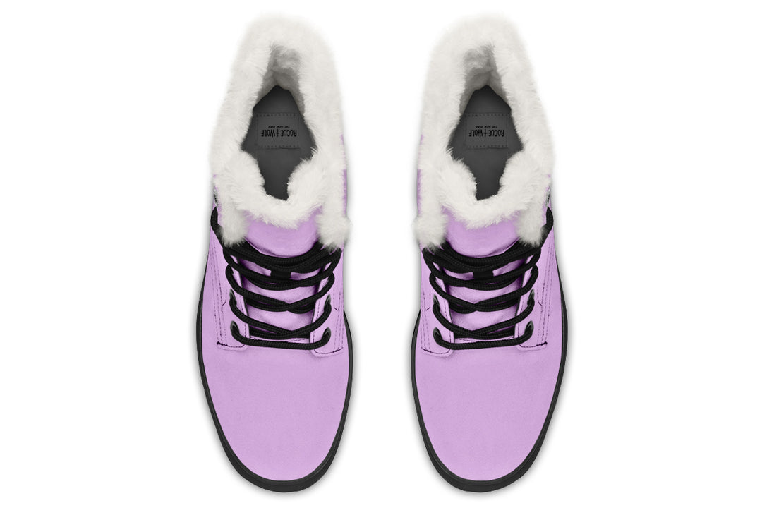 Digital Lavender Winter Boots - Comfortable Warm Lined Durable Nylon Weatherproof Stylish High-Quality