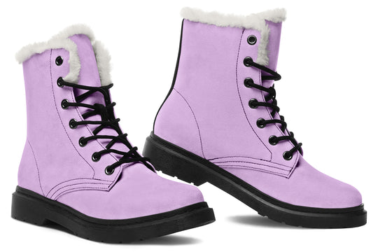 Digital Lavender Winter Boots - Comfortable Warm Lined Durable Nylon Weatherproof Stylish High-Quality