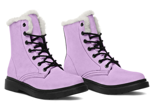 Digital Lavender Winter Boots - Comfortable Warm Lined Durable Nylon Weatherproof Stylish High-Quality