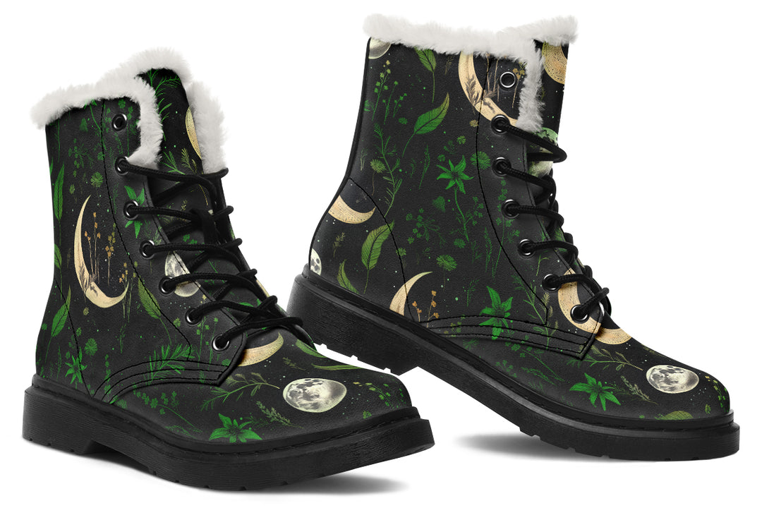 Emerald Moonlit Botanica Winter Boots