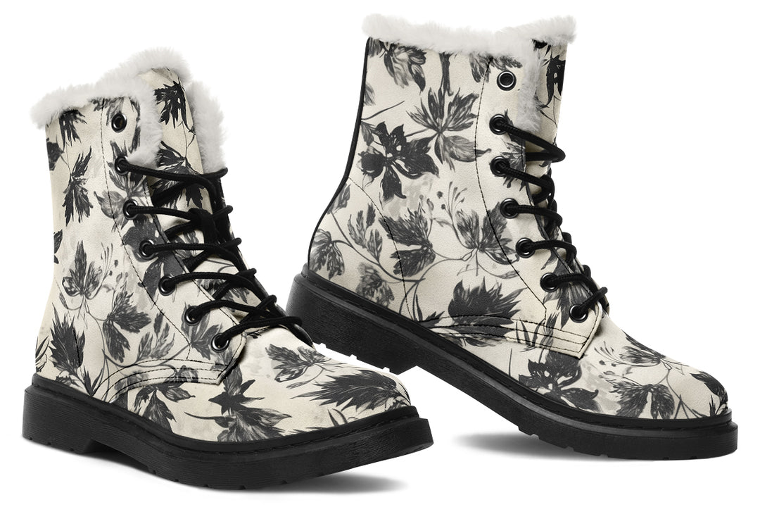 Faded Leaves Winter Boots