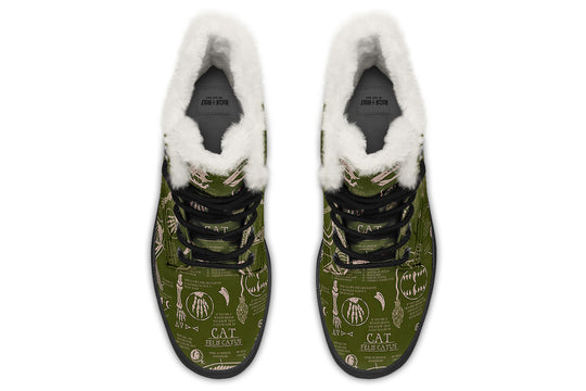 Fern Cat Study Winter Boots