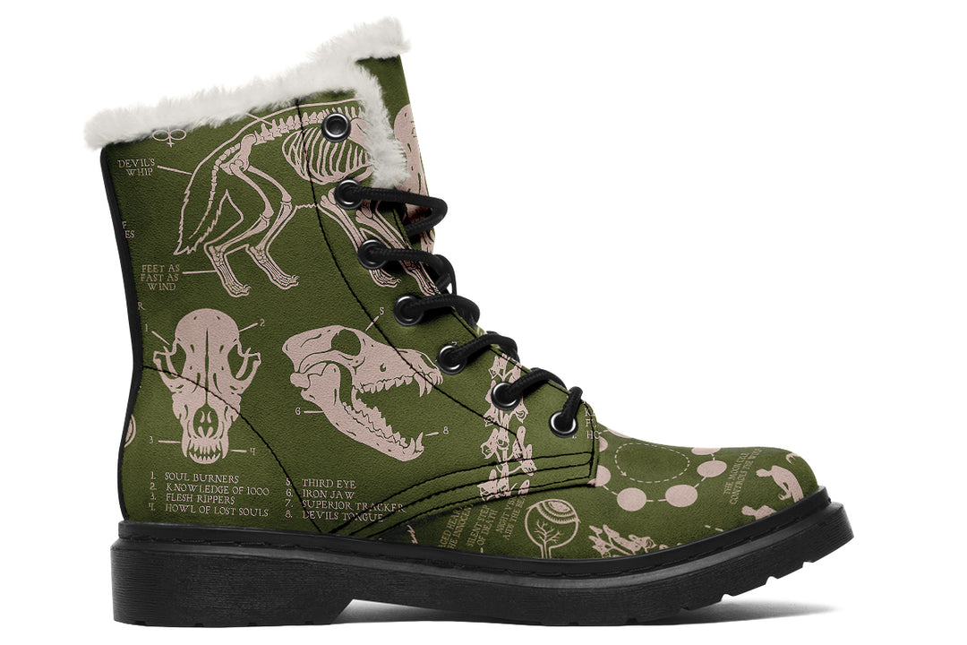 Fern Wolf Study Winter Boots