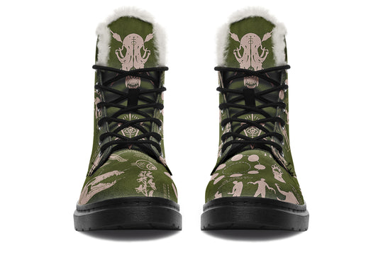Fern Wolf Study Winter Boots