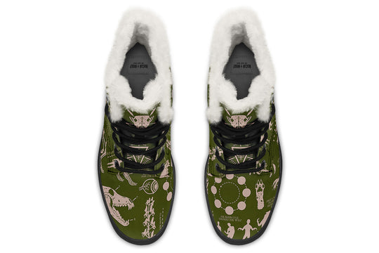 Fern Wolf Study Winter Boots