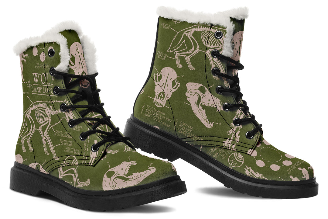 Fern Wolf Study Winter Boots