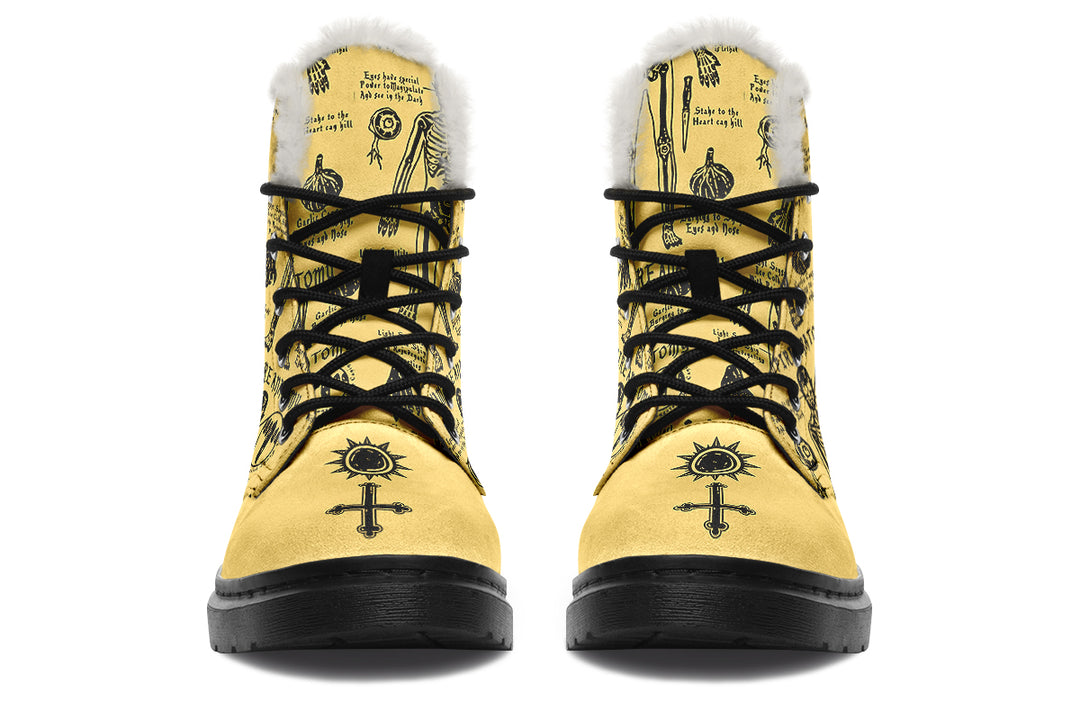 Gold Vampire Study Winter Boots