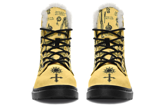 Gold Vampire Study Winter Boots